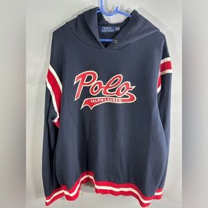 Polo by ralph Lauren Blue hoodie BiG LOGo Soft Material XXL